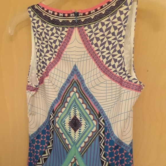 Boho Fabrik dress geometric tribal Sz S - Picture 7 of 8